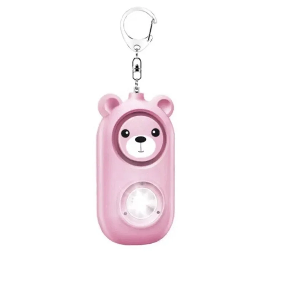 Personal Alarm Flashlight 130dB Rechargeable Looks Like Ordinary Bag Charm